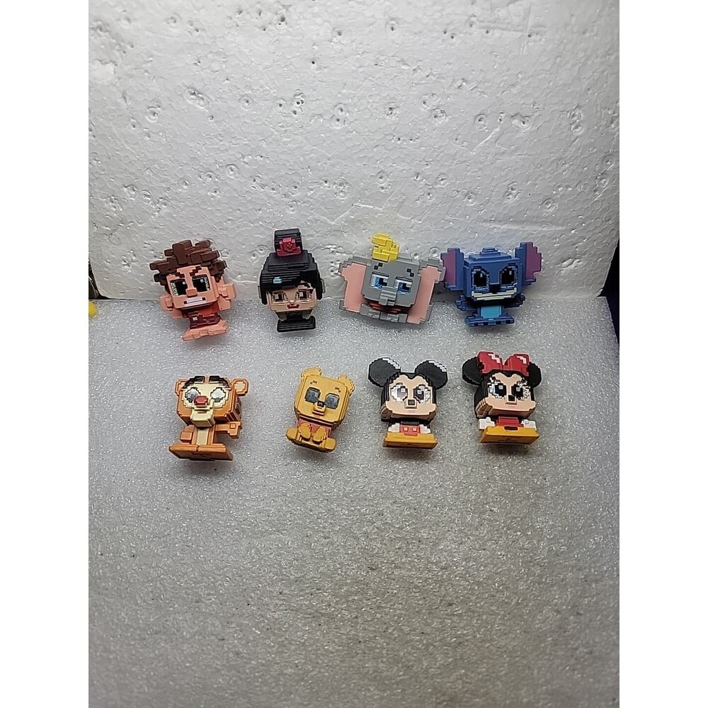 Disney Doorables Series 12 Pixel Perfect Complete Set of 8 Pixel Characters